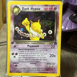 2000 Pokemon Team Rocket Dark Hypno 1st Edition 9/82 Holo Rare - Image 1