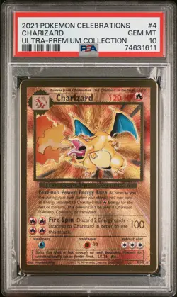 2021 Pokemon Celebrations Ultra-Premium Collection Charizard 4 psa 10 - Image 1