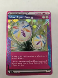 Neo Upper Energy 162/162SV05: Temporal Forces Ace Spec Holo Pokemon TCG - Image 1
