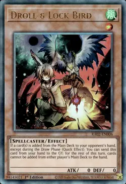 Droll & Lock Bird - Ultimate Rare 1st Edition RA02-EN006 - NM - YuGiOh - Image 1