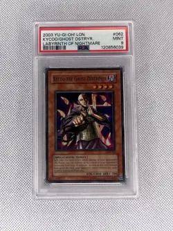 Yu-Gi-Oh! Kycoo the Ghost Destroyer LON-062 SUPER RARE Mint PSA 9 Pop 5 - Image 1