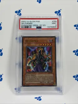 2003 YU-GI-OH! PGD-PHARAONIC GUARDIAN 1ST ED #058 HELPOEMER PSA 9 - Image 1