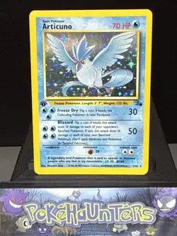 Pokemon Card Articuno 2/62 Holo Rare Fossil Set WOTC 1st Edition Light Play - Image 1
