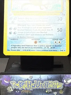Pokemon Card Articuno 2/62 Holo Rare Fossil Set WOTC 1st Edition Light Play - Image 3