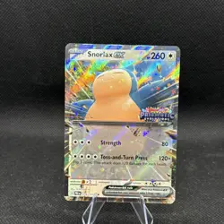 Pokemon TCG Snorlax ex 076/131 2025 Prismatic Evolutions Stamped Promo Card - NM - Image 1