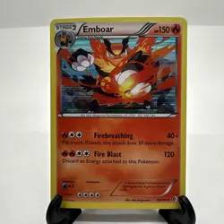 Emboar - 26/149 - Pokemon Boundaries Crossed Black White Holo Rare Card NM - Image 1
