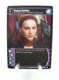 Wizards of the Coast 2002 Star Wars TCG CCG Trading Card #159 Padme Amidala - Image 1