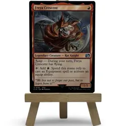 MTG U 0138 Freya Crescent Rat Knight Uncommon Final Fantasy NM Card FFIX Red - Image 1