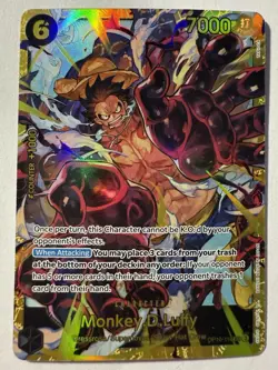 2025 One Piece Card Game: Royal Blood OP10 English SEC Monkey D Luffy #OP10-118 - Image 1