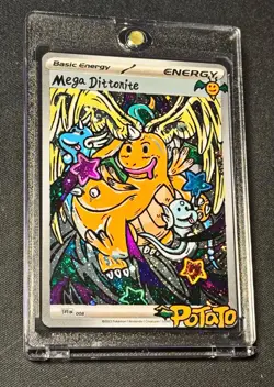 Pokemon Card Mega Dragonite ex SAR 246/193 M2a MEGA Dream ex Hand draw DIY🌀✨✨ - Image 1