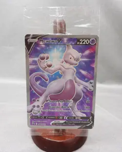 Pokemon TCG Mewtwo v SWSH229 Ultra Rare Black Star Promo Card *SEALED* - Image 1