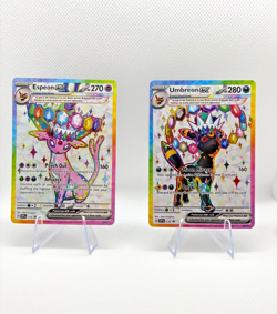 UMBREON AND ESPEON EX PRISMATIC EVOLUTIONS 175 & 176 PROMO CARDS - Image 1