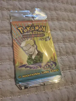 Pokemon Cards Wizards of the Coast Vintage TCG Booster Pack Gym Heroes Lt. Surge - Image 2