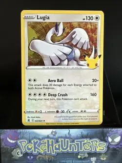 Pokemon Card Lugia 022/025 Celebrations Holo Rare NM - Image 1