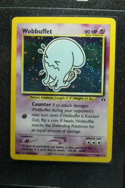 2001 WOBBUFFET Unlimited Neo Discovery HOLO 16/75 NM/Mint Pokemon Card - Image 1
