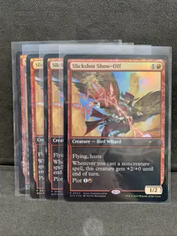 4x Slickshot Show-Off storeChampionship Promo Mtg Magic The Gathering Foil P0043 - Image 1