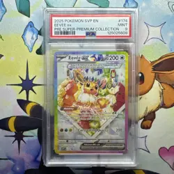Pokemon TCG Eevee EX SVP174 Prismatic Evolutions Black Star Promo PSA 9 - Image 1