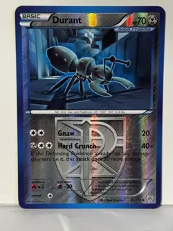 Durant (Team Plasma) (91) Reverse Holo 91/135 Plasma Storm NM Pokemon Fast Ship - Image 1