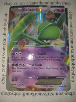 Pokemon Gallade EX XY45 Black Star Promo DAMAGED - Image 2