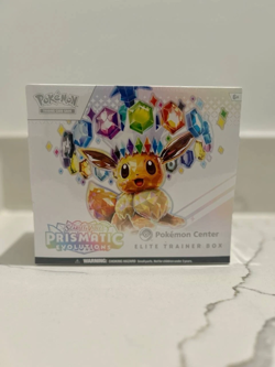 Sealed PRISMATIC EVOLUTIONS Pokemon Center Exclusive ETB Elite Trainer Box - Image 1