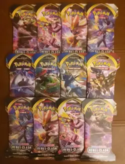 🔥 Pokemon TCG Sword and Shield Base & Rebel Clash Sleeved Booster Packs 🔥 - Image 1