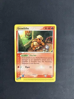 Pokemon TCG Growlithe EX Sandstorm 65/100 Regular Common Non Holo - LP - Image 1