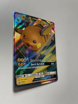 Pokemon TCG: 2019 Hidden Fates Tin Black Star Promo Raichu GX (SM213) - Image 2