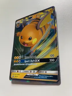 Pokemon TCG: 2019 Hidden Fates Tin Black Star Promo Raichu GX (SM213) - Image 3