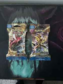 Pokemon TCG XY Breakpoint Two New Sealed Sleeved Booster Packs - Image 1