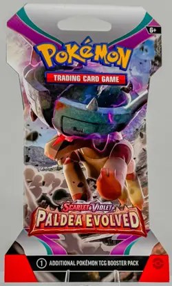 Pokemon TCG: Scarlet & Violet - Paldea Evolved - Booster Pack - Sleeved - Image 1