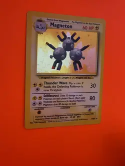 1999 Pokemon TCG WOTC Magneton 9/102 Base Set Holo Rare NM/LP ⚡⚡⚡ - Image 1
