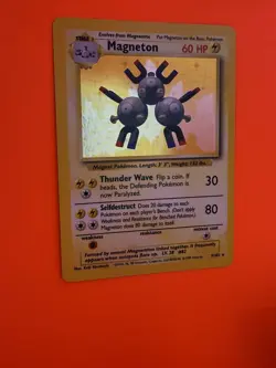 1999 Pokemon TCG WOTC Magneton 9/102 Base Set Holo Rare NM/LP ⚡⚡⚡ - Image 2