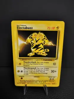 Pokemon Electabuzz 20/102 WotC Base Set Shadowless Unlimited Rare NM - Image 1