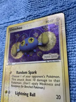 Pokemon - Chinchou - 50/92 Rare Stamped Holo Ex Legend Maker MP/LP+ - Image 2