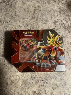 Pokemon Paradox Destinies Tin-Gouging Fire ex Tin w/5 Booster Packs New/Sealed - Image 1