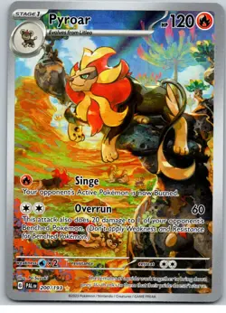 Pyroar 200/193 Sv02:Paldea Evolved Holo Pokemon TCG Illustration Rare NM - Image 1
