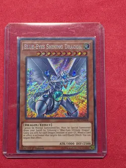 Yugioh Blue-Eyes Shining Dragon LCKC-EN008 Secret Rare 1st Ed - Image 1