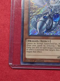 Yugioh Blue-Eyes Shining Dragon LCKC-EN008 Secret Rare 1st Ed - Image 5