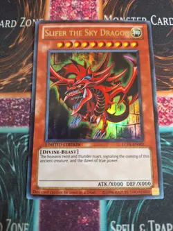 Yu-Gi-Oh! Slifer the Sky Dragon LC01-EN002 Ultra Rare Limited Near Mint - Image 1