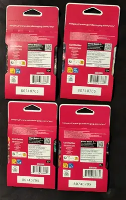 Gundam TCG Card Game Duel Impact Sleeved Booster Pack x 4 Art Set Sealed English - Image 2