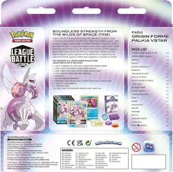 Pokemon Trading Card Game: Origin Forme Palkia VSTAR League Battle Deck - New! - Image 2