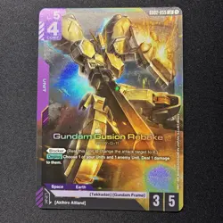 Gundam Gusion Rebake LR Dual Impact GD02-055 Gundam Card Game TCG English - Image 1