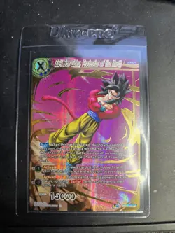 SS4 Son Goku, Protector of the Earth Alt Art Foil Dragon Ball Super Card Game NM - Image 1