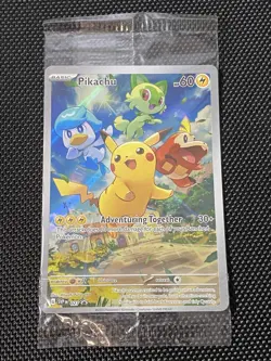 Pikachu 027 Sv: Scarlet & Violet Holo SEALED PROMO Pokemon Card - Image 1