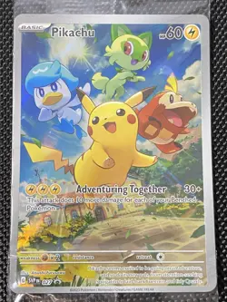 Pikachu 027 Sv: Scarlet & Violet Holo SEALED PROMO Pokemon Card - Image 2