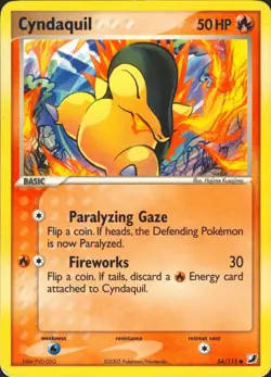 Cyndaquil 54/115 Common Unseen Forces Pokemon Card NM - Image 1