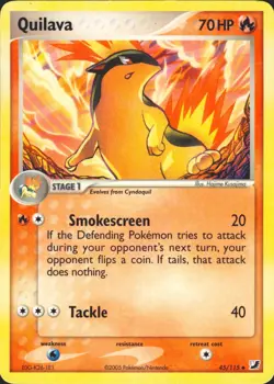 Quilava 45/115 Uncommon Unseen Forces Pokemon Card NM - Image 1