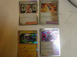 Lot of 4 Modern Pokemon Reverse Holo/Holo Cards - Image 1