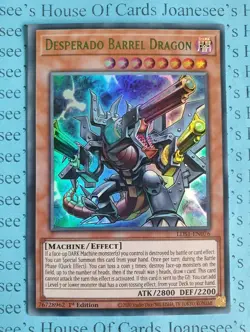 Desperado Barrel Dragon LDS1-EN076 Ultra Rare Green Yu-Gi-Oh Card 1st Edition - Image 1