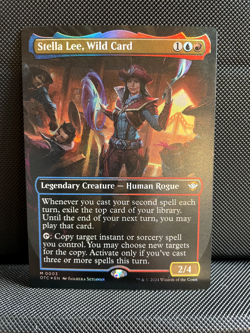 Stella Lee, Wild Card (Borderless) - FOIL - Commander: Outlaws - NM - MTG - Image 1